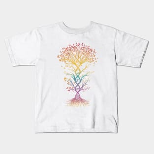 DNA Tee Tree of Life Genetics Biology Teacher Science Kids T-Shirt